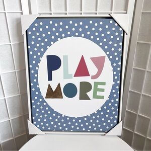 Target Pillowfort Play More Canvas Wall Decor